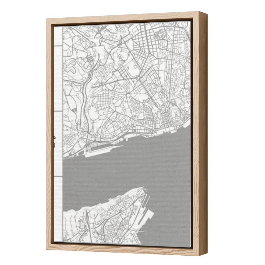 Thumbnail for Canvas - Wood Grain Floating Frame