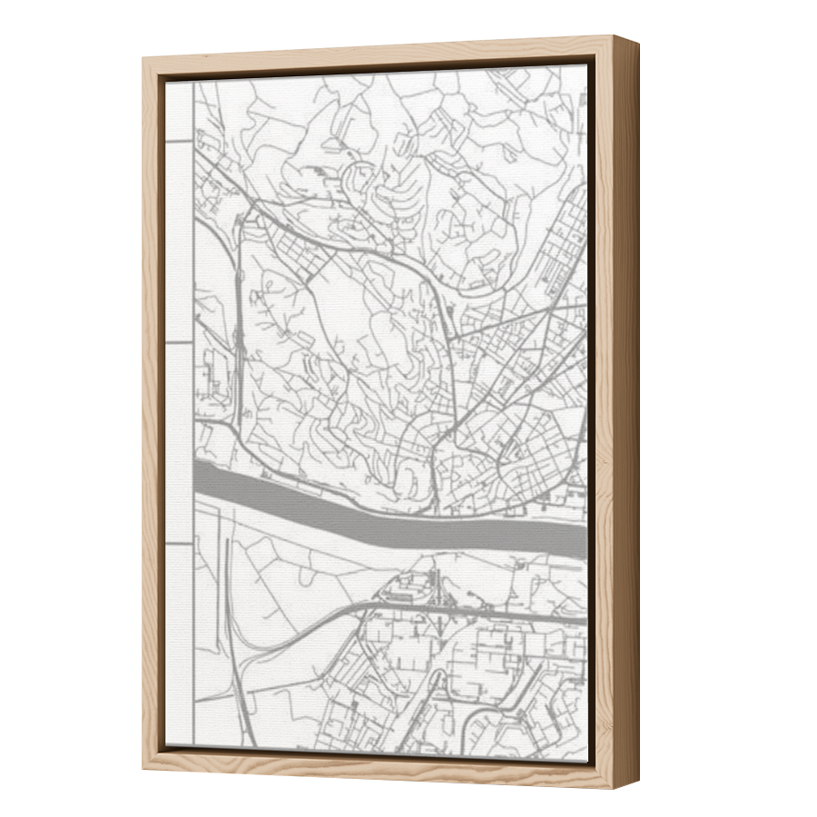 Thumbnail for Canvas - Wood Grain Floating Frame