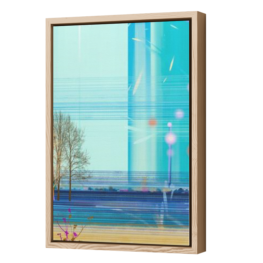 Thumbnail for Canvas - Wood Grain Floating Frame