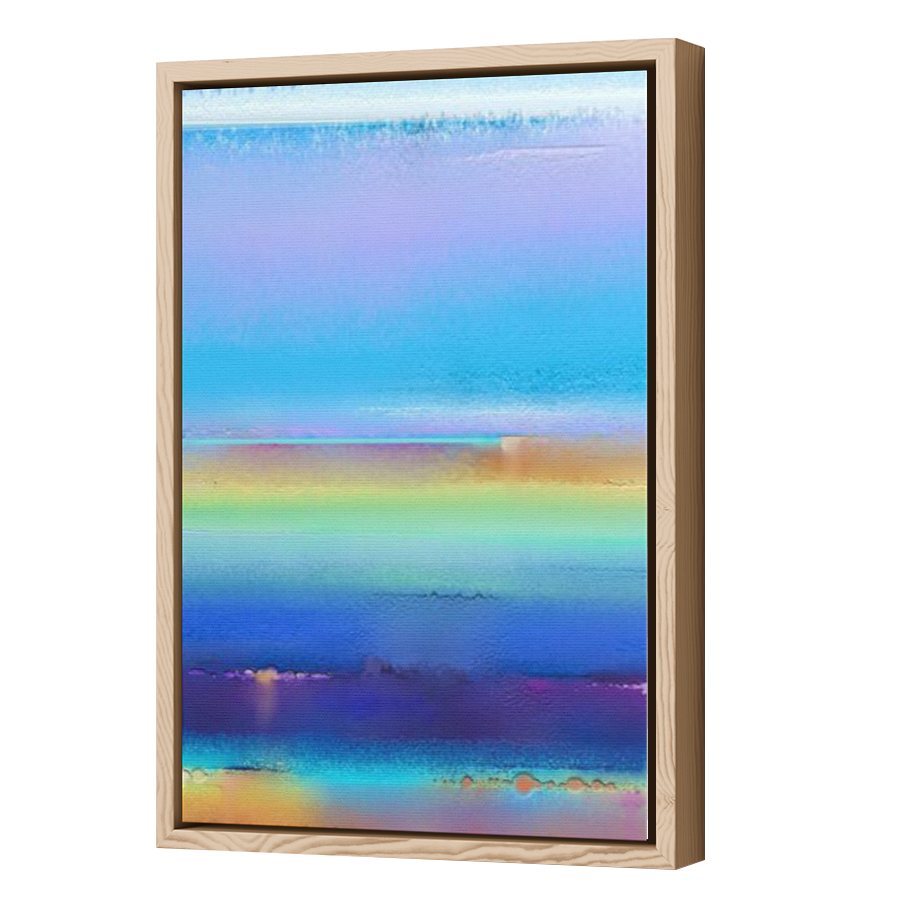 Thumbnail for Canvas - Wood Grain Floating Frame