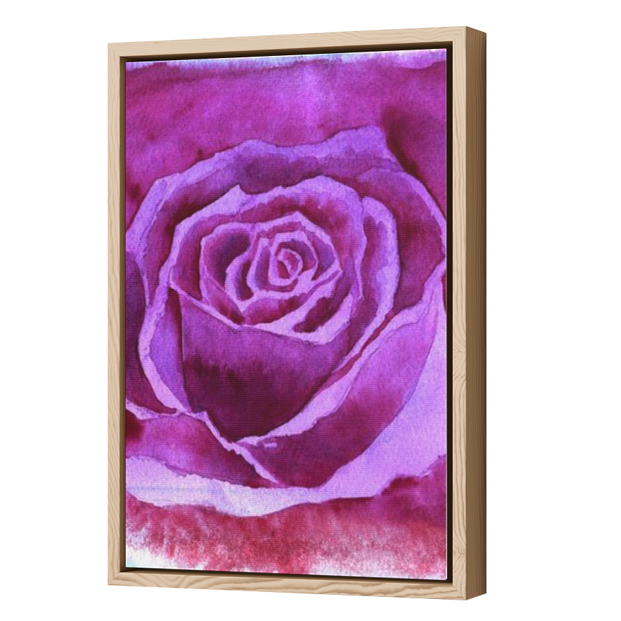 Thumbnail for Canvas - Wood Grain Floating Frame