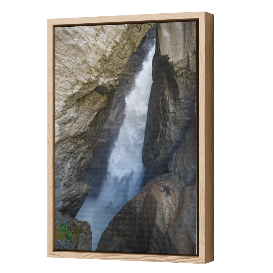 Thumbnail for Canvas - Wood Grain Floating Frame