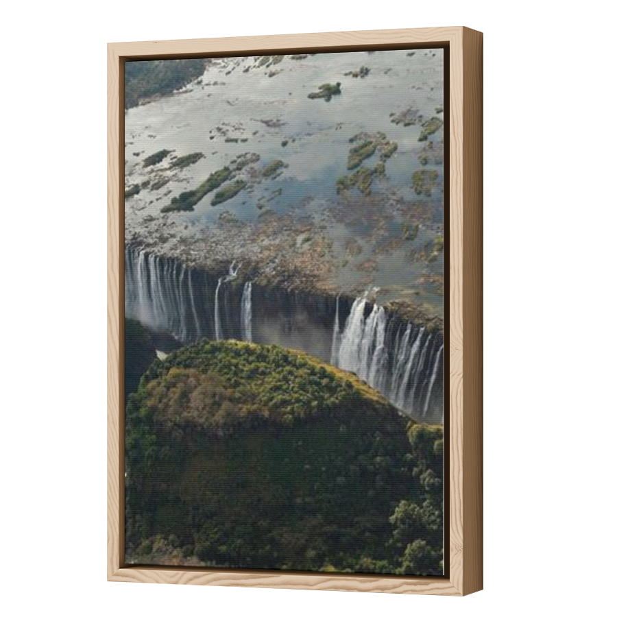 Thumbnail for Canvas - Wood Grain Floating Frame