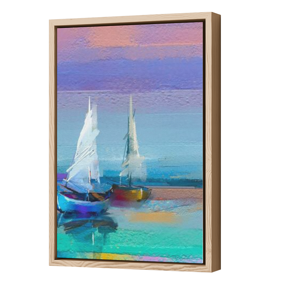 Thumbnail for Canvas - Wood Grain Floating Frame