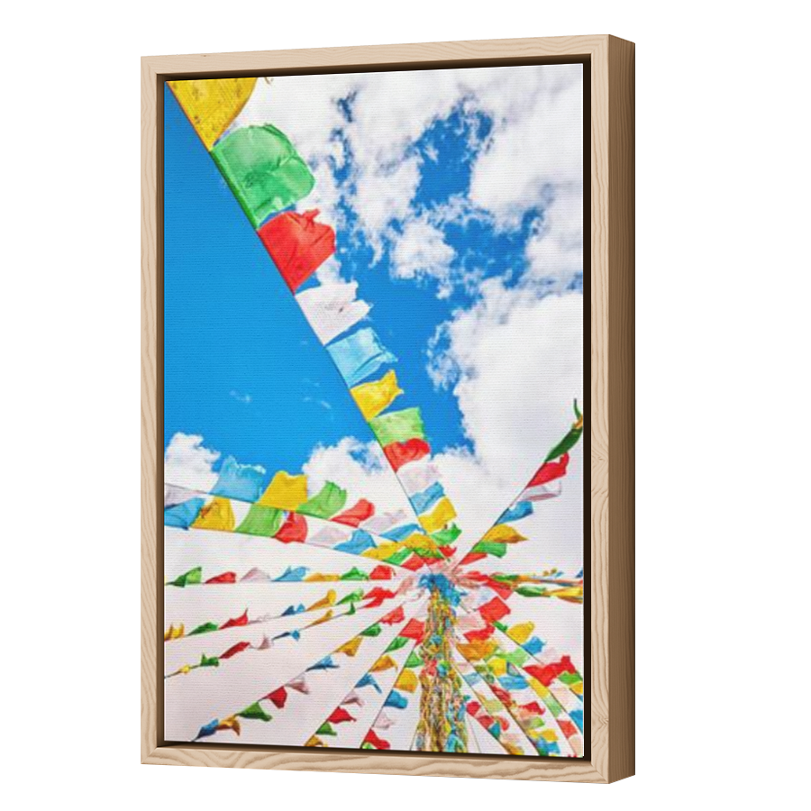 Thumbnail for Canvas - Wood Grain Floating Frame