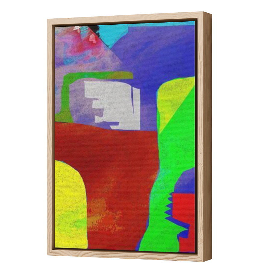 Thumbnail for Canvas - Wood Grain Floating Frame