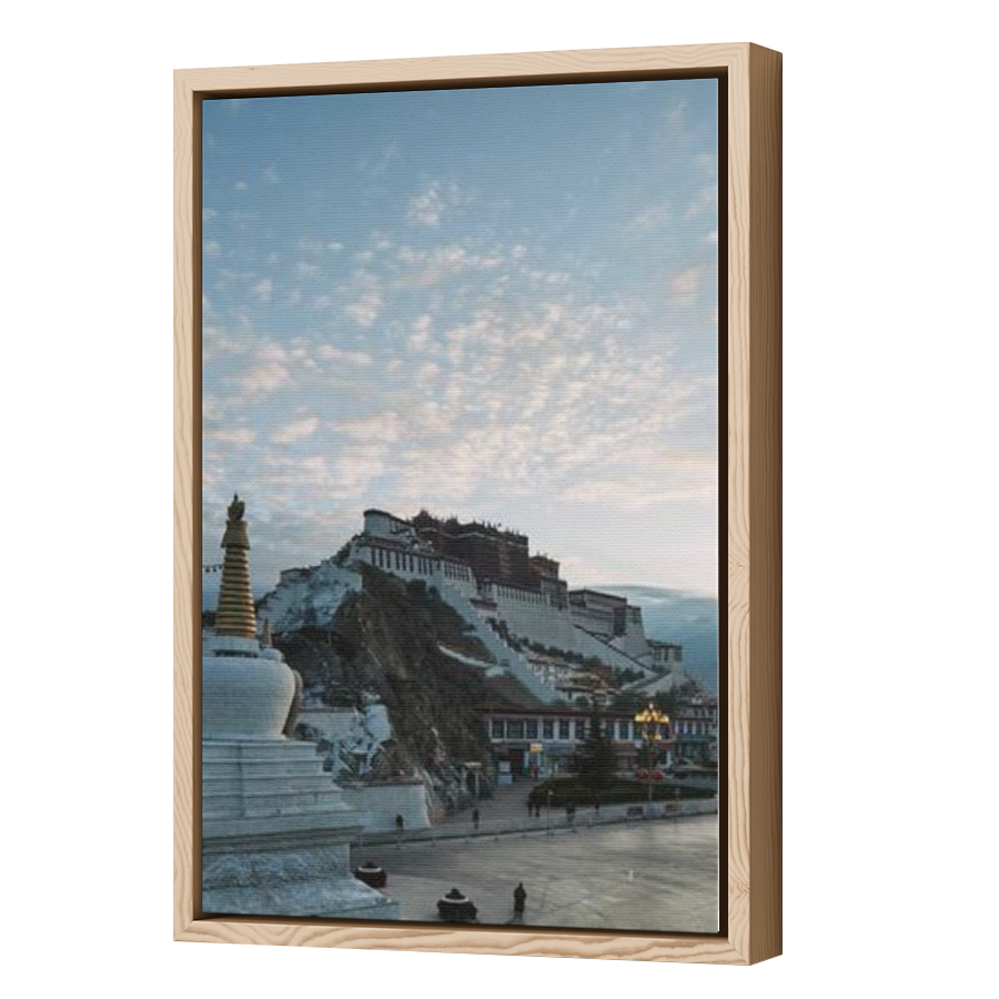 Thumbnail for Canvas - Wood Grain Floating Frame