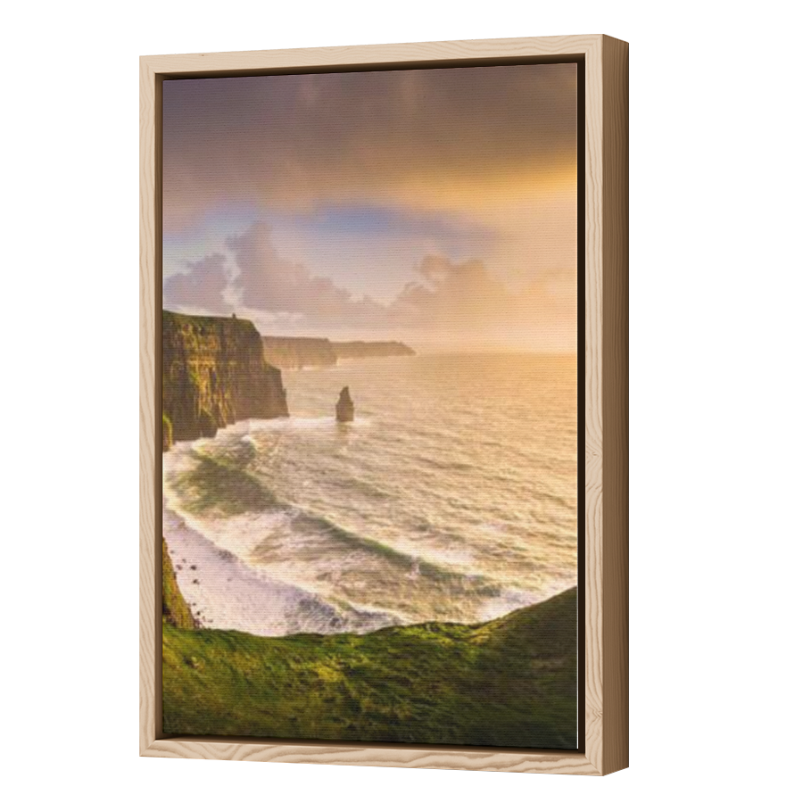 Thumbnail for Canvas - Wood Grain Floating Frame