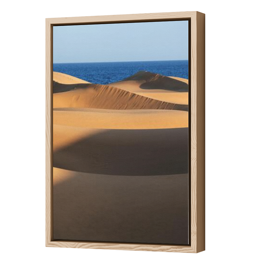 Thumbnail for Canvas - Wood Grain Floating Frame