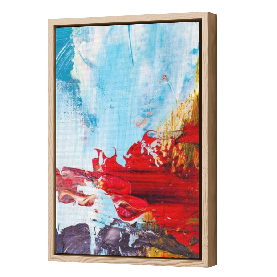 Thumbnail for Canvas - Wood Grain Floating Frame