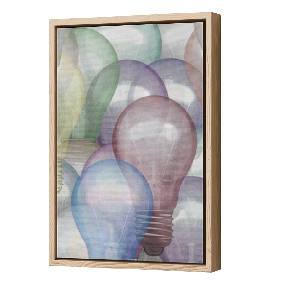Thumbnail for Canvas - Wood Grain Floating Frame