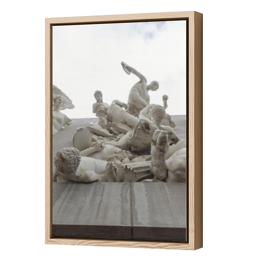 Thumbnail for Canvas - Wood Grain Floating Frame
