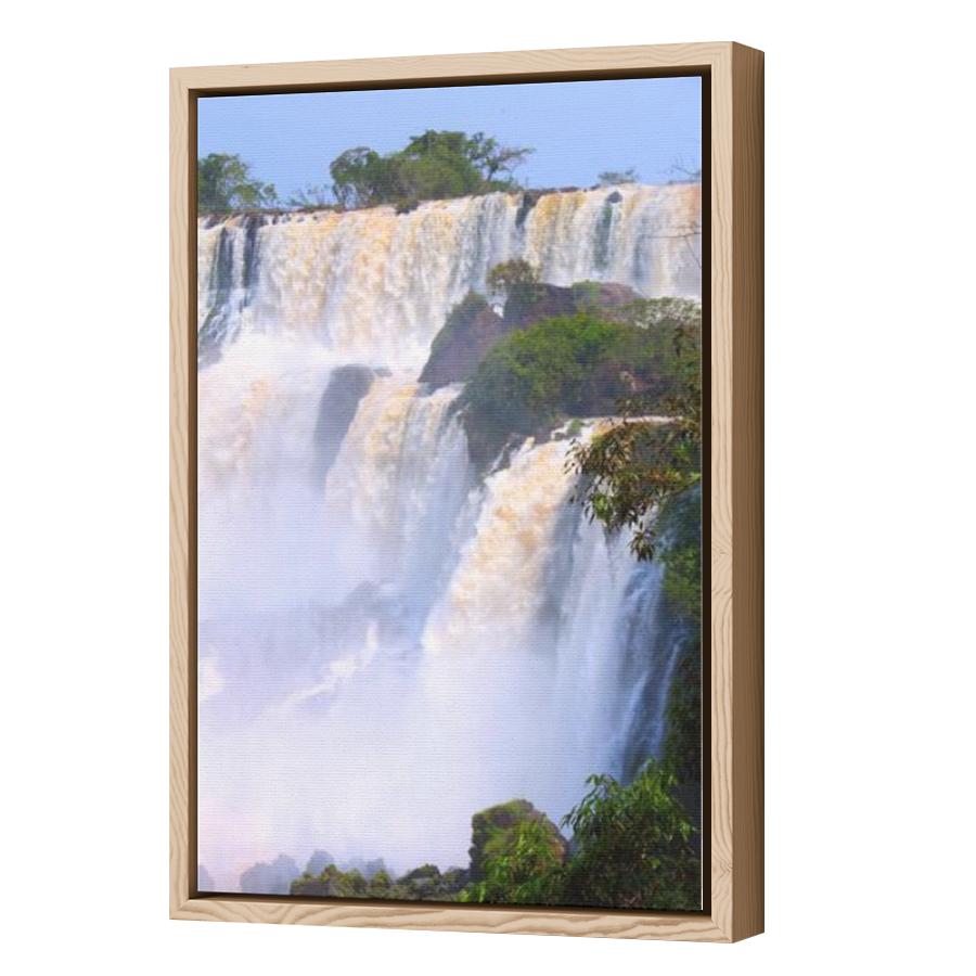 Thumbnail for Canvas - Wood Grain Floating Frame