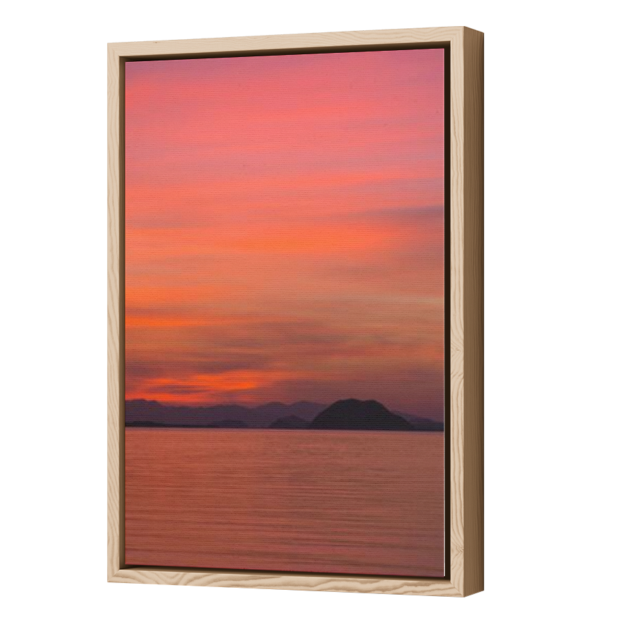 Thumbnail for Canvas - Wood Grain Floating Frame