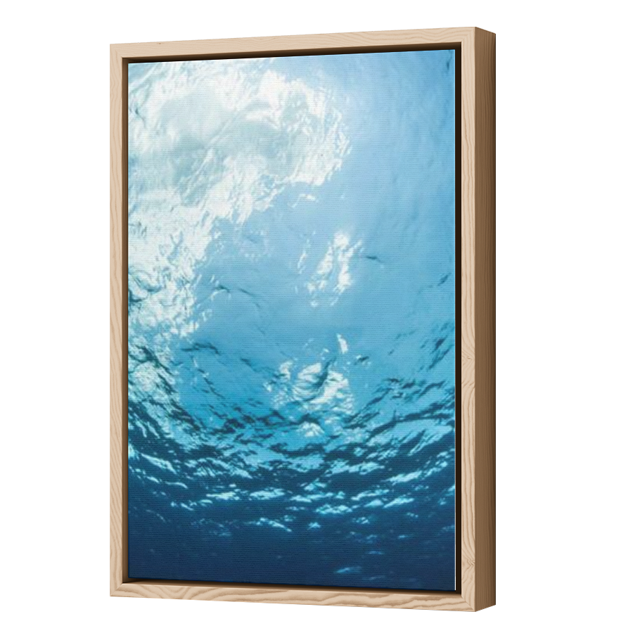 Thumbnail for Canvas - Wood Grain Floating Frame