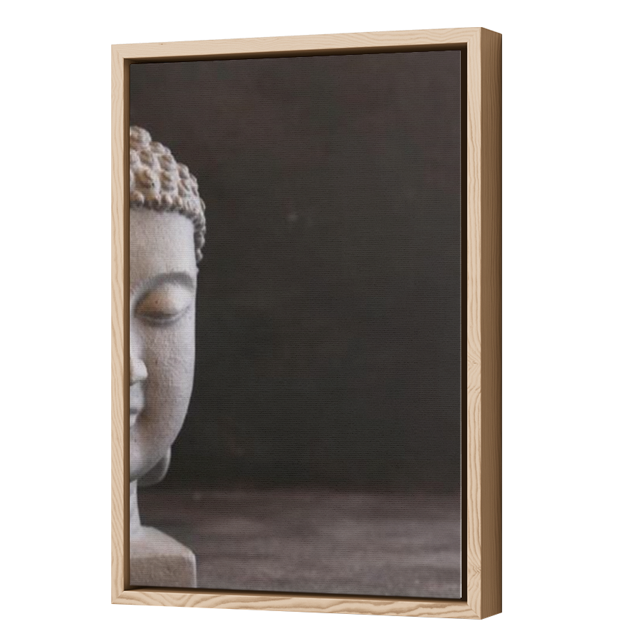 Thumbnail for Canvas - Wood Grain Floating Frame
