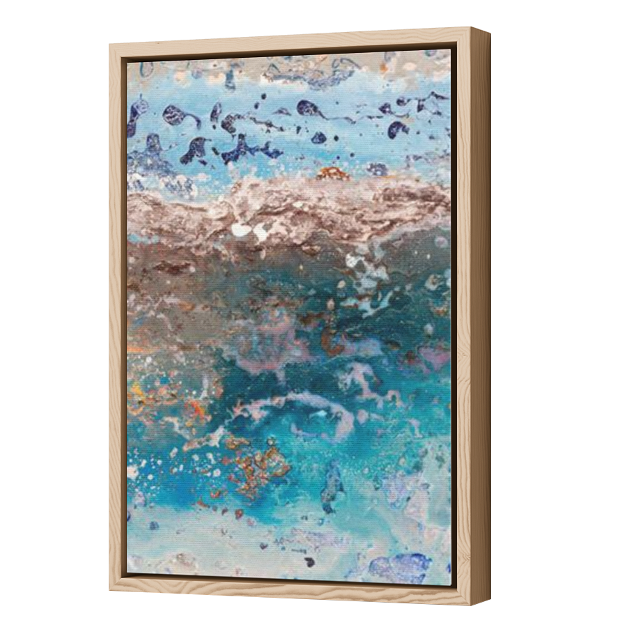 Thumbnail for Canvas - Wood Grain Floating Frame