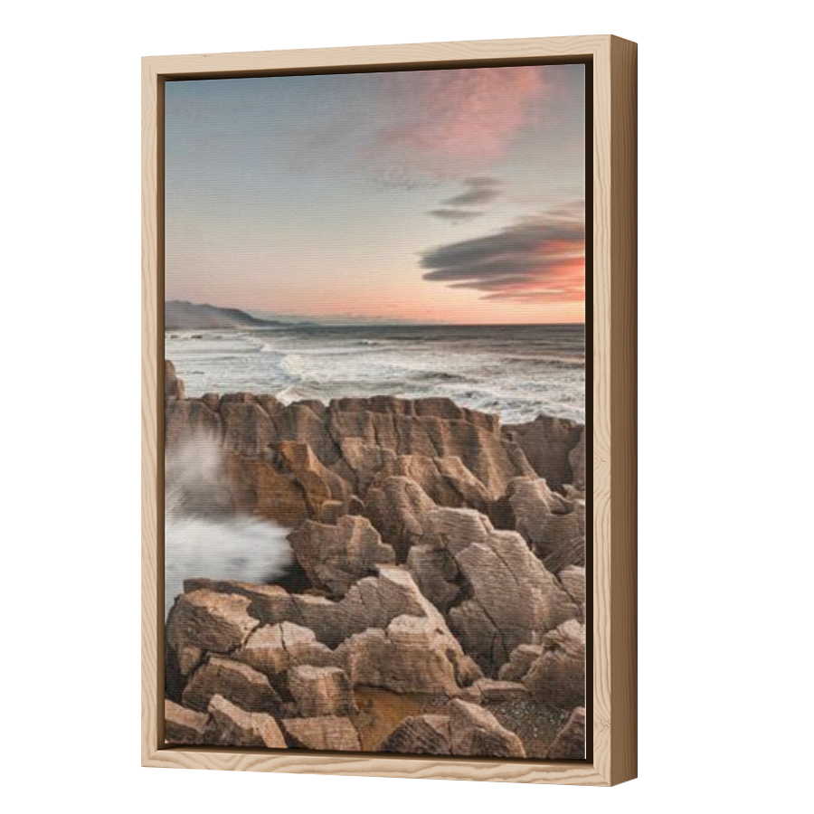 Thumbnail for Canvas - Wood Grain Floating Frame