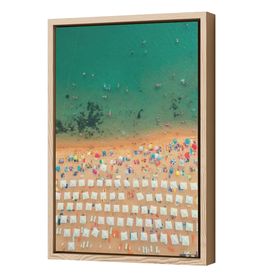 Thumbnail for Canvas - Wood Grain Floating Frame