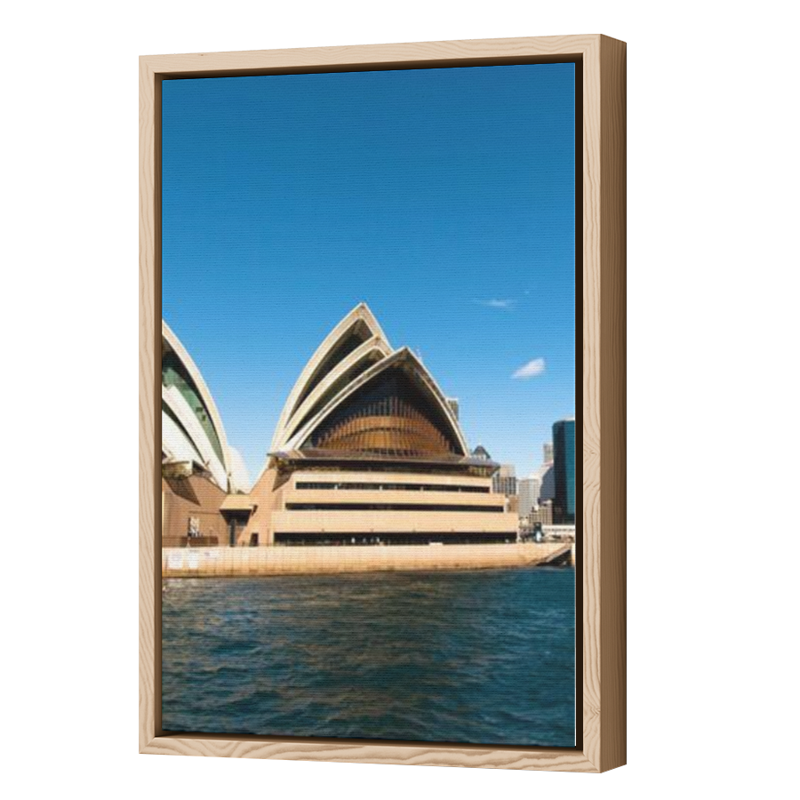 Thumbnail for Canvas - Wood Grain Floating Frame