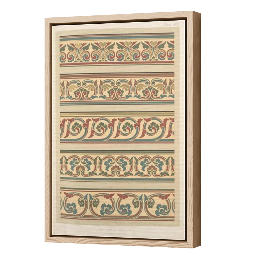 Thumbnail for Canvas - Wood Grain Floating Frame