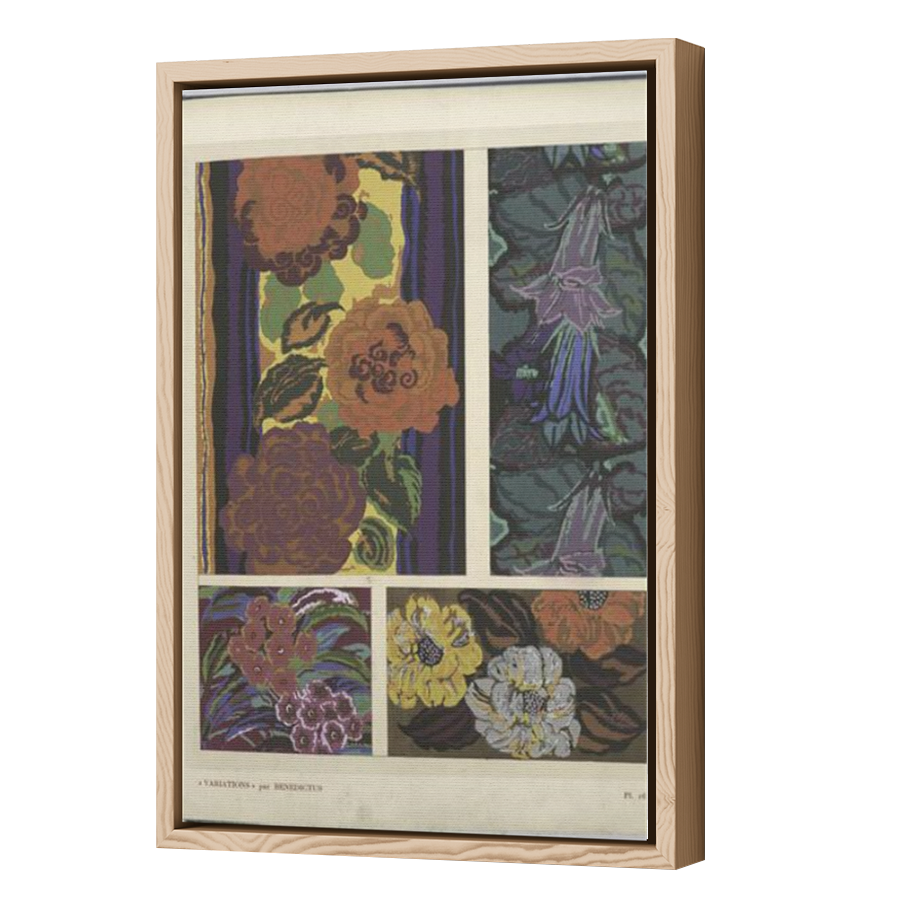 Thumbnail for Canvas - Wood Grain Floating Frame
