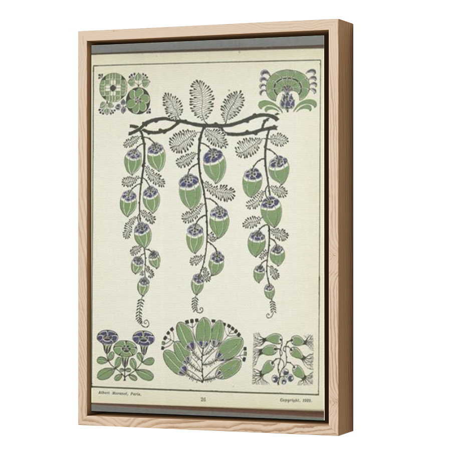 Thumbnail for Canvas - Wood Grain Floating Frame