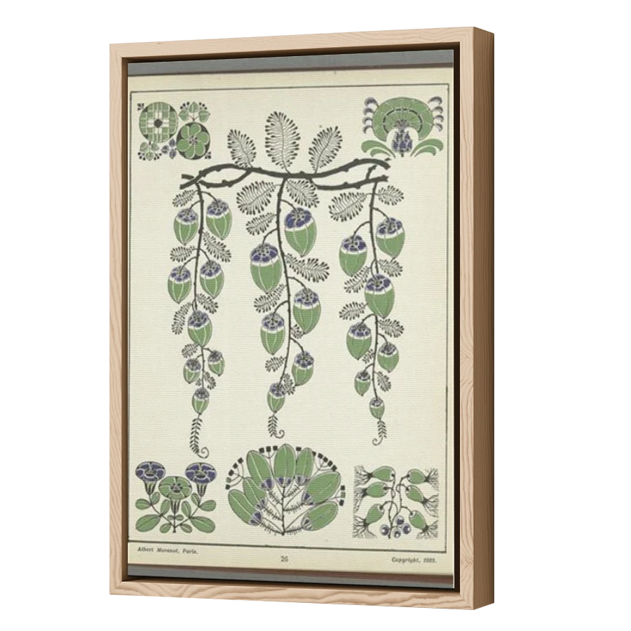 Thumbnail for Canvas - Wood Grain Floating Frame