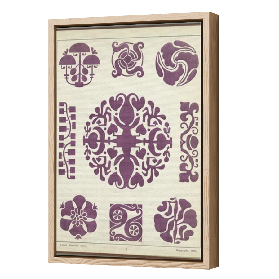Thumbnail for Canvas - Wood Grain Floating Frame