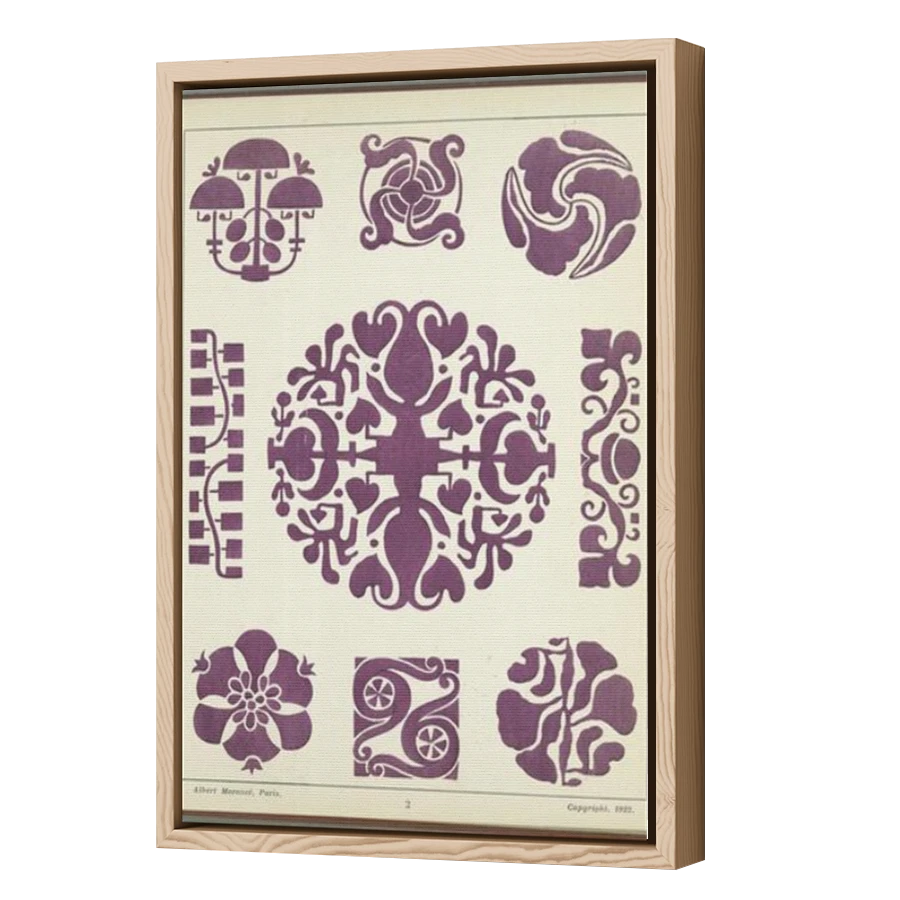 Thumbnail for Canvas - Wood Grain Floating Frame