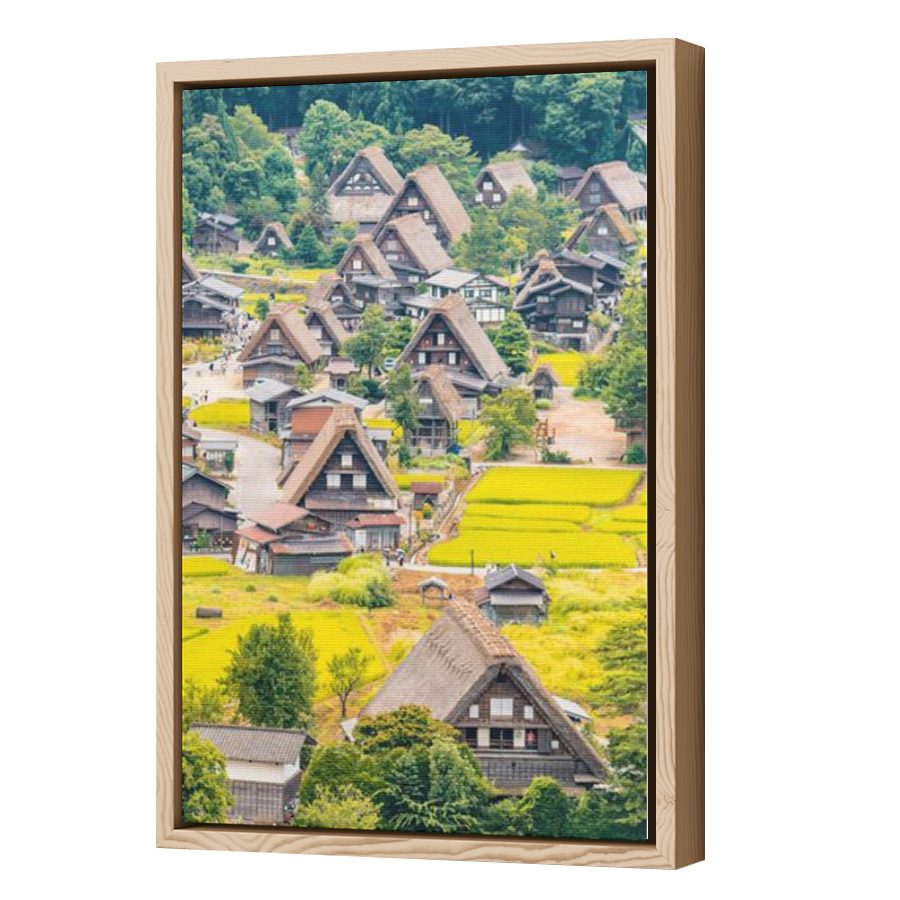 Thumbnail for Canvas - Wood Grain Floating Frame