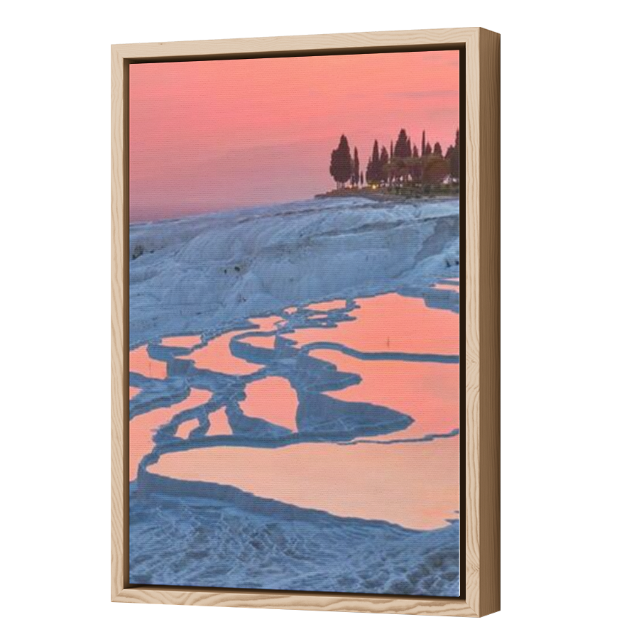 Thumbnail for Canvas - Wood Grain Floating Frame