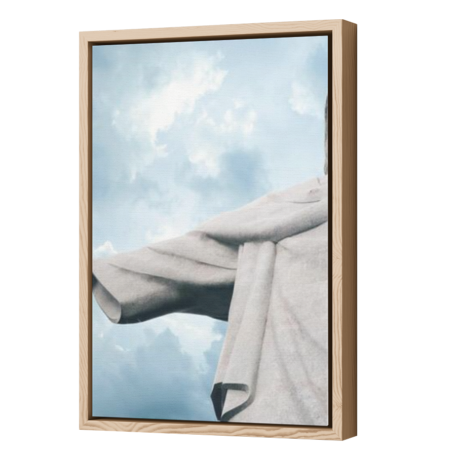 Thumbnail for Canvas - Wood Grain Floating Frame