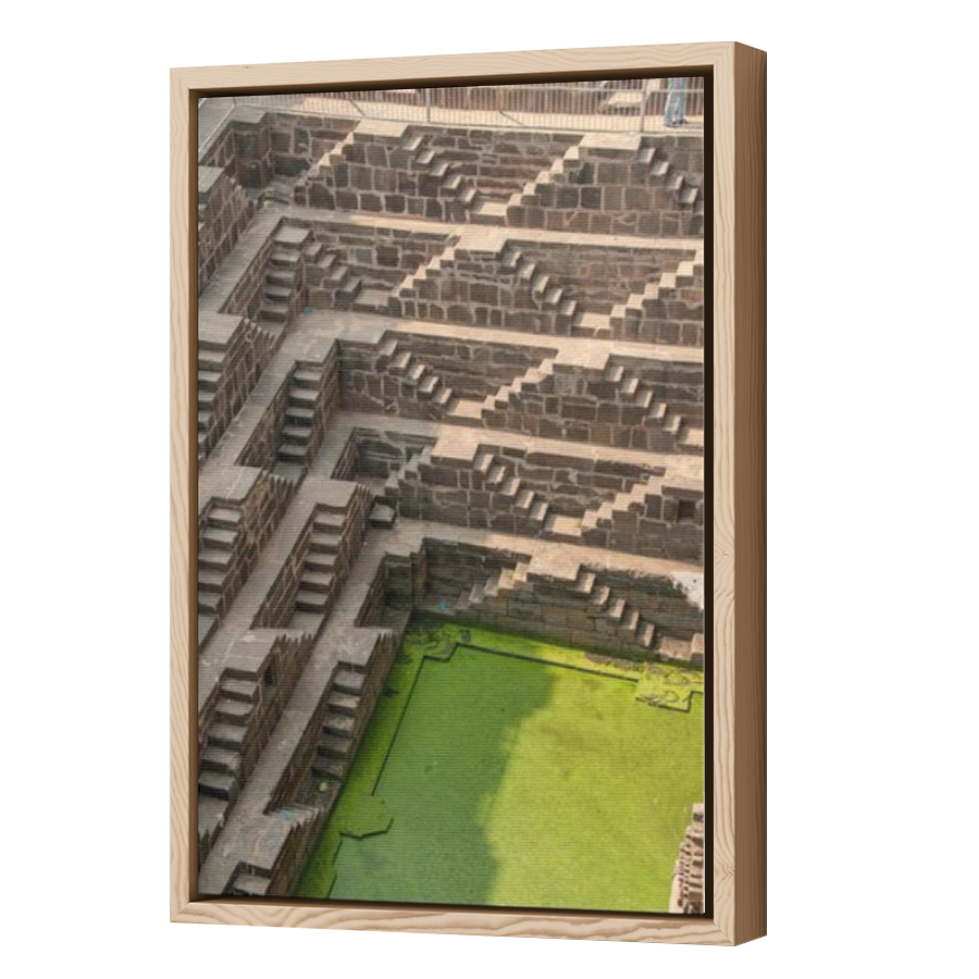 Thumbnail for Canvas - Wood Grain Floating Frame