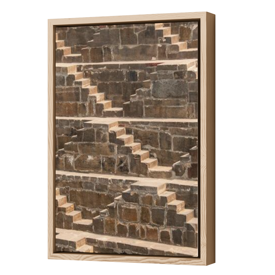 Thumbnail for Canvas - Wood Grain Floating Frame
