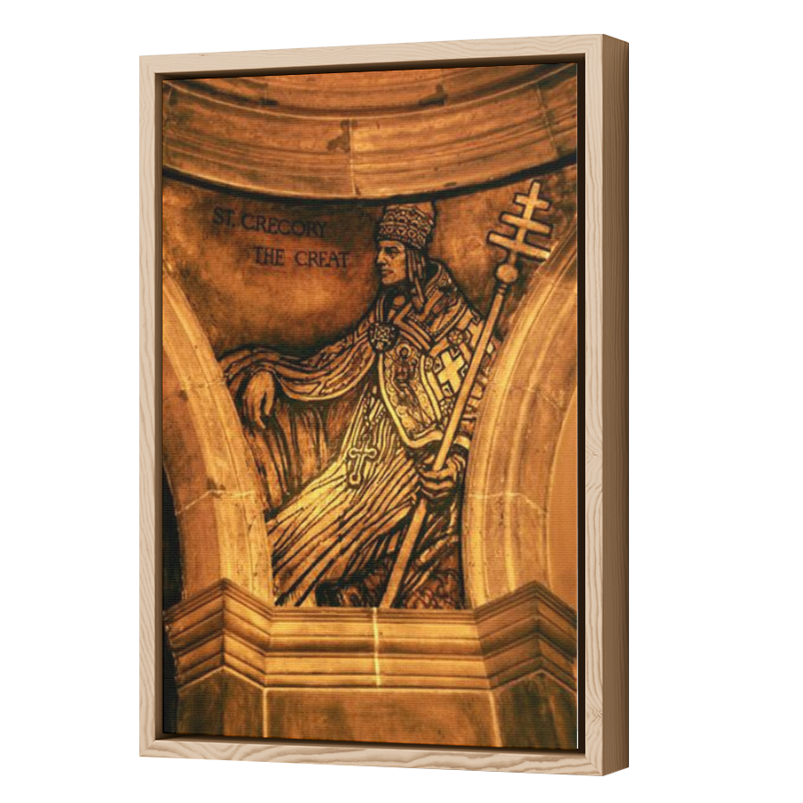 Thumbnail for Canvas - Wood Grain Floating Frame