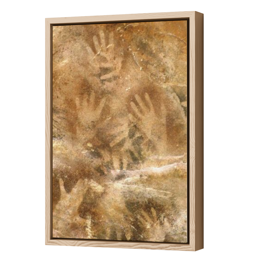Thumbnail for Canvas - Wood Grain Floating Frame