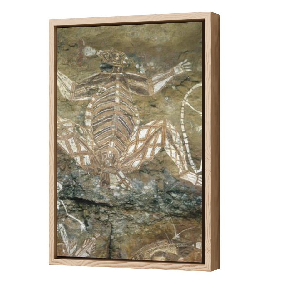Thumbnail for Canvas - Wood Grain Floating Frame