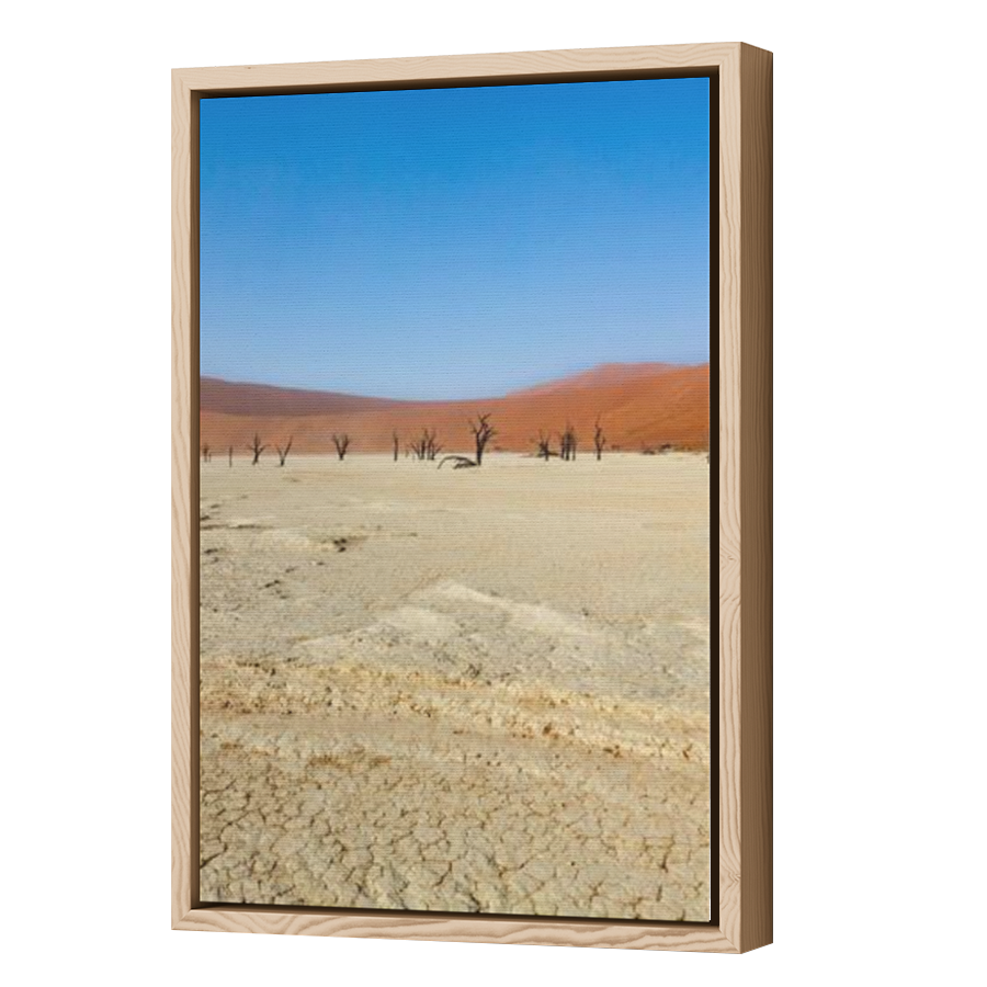 Thumbnail for Canvas - Wood Grain Floating Frame