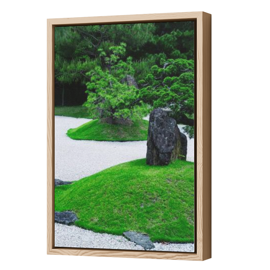 Thumbnail for Canvas - Wood Grain Floating Frame