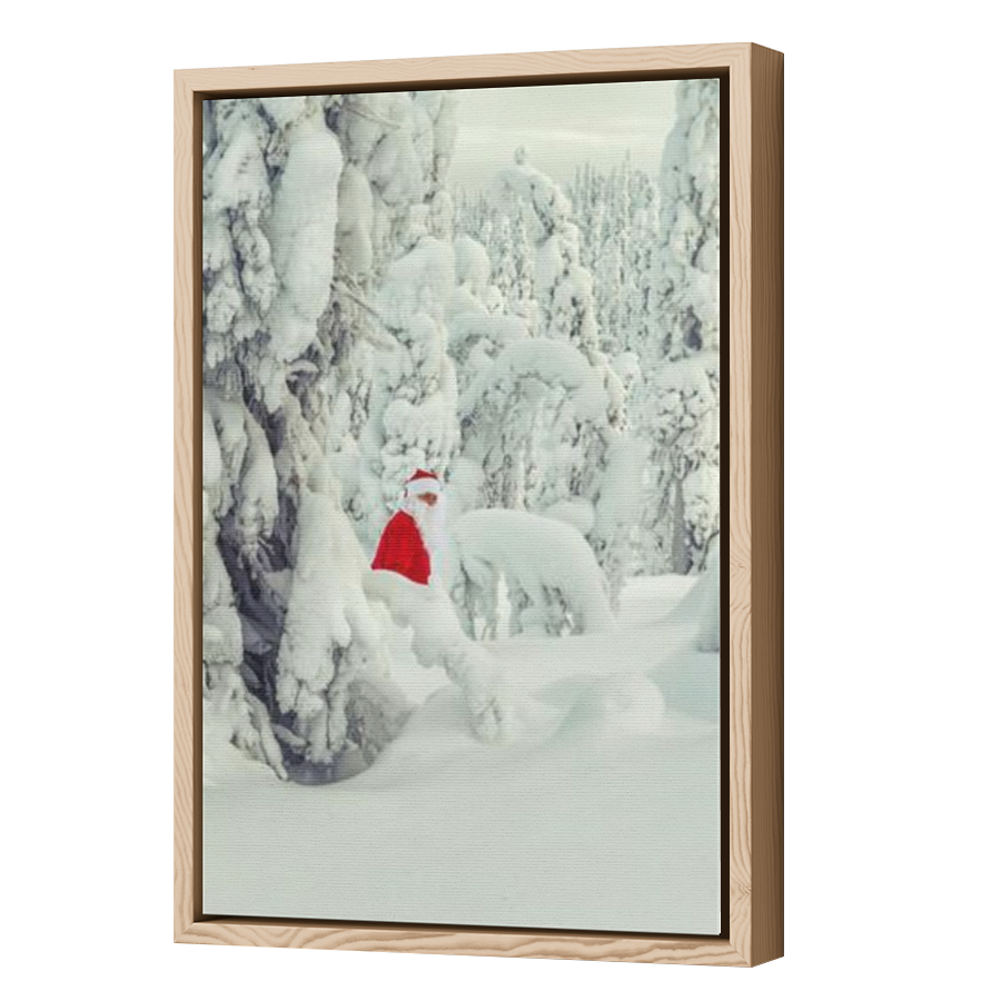 Thumbnail for Canvas - Wood Grain Floating Frame