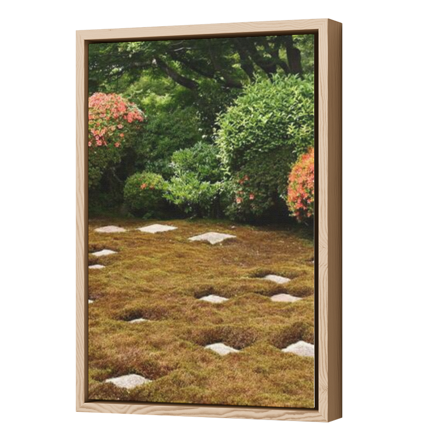 Thumbnail for Canvas - Wood Grain Floating Frame
