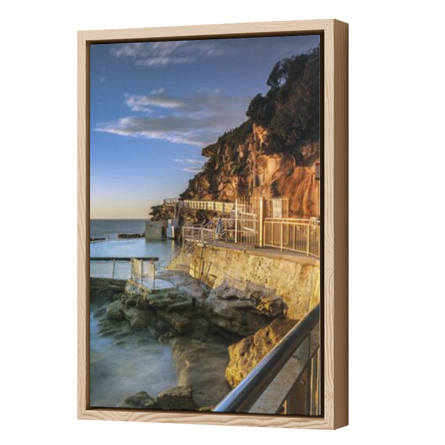 Thumbnail for Canvas - Wood Grain Floating Frame