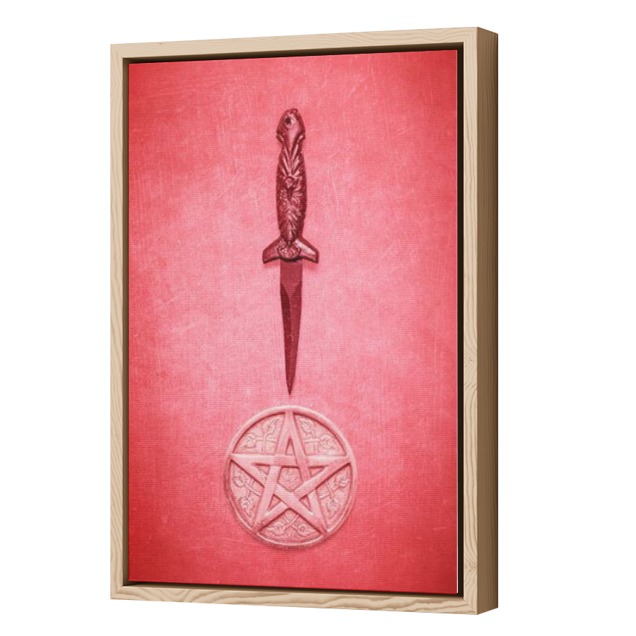 Thumbnail for Canvas - Wood Grain Floating Frame