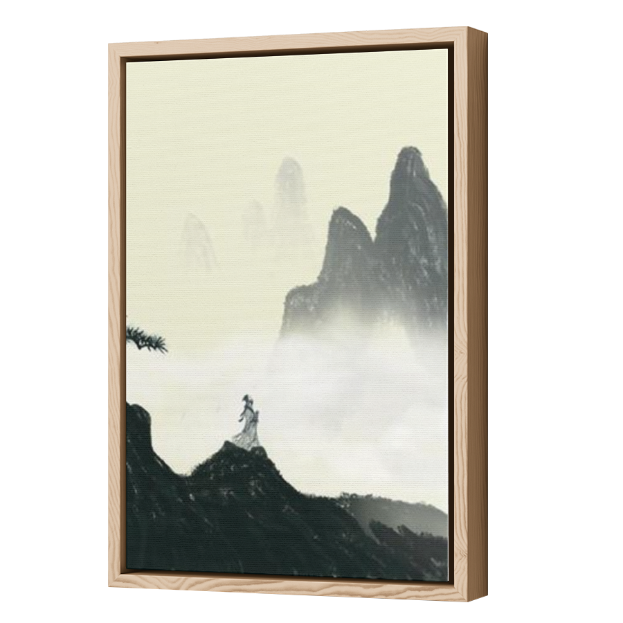 Thumbnail for Canvas - Wood Grain Floating Frame