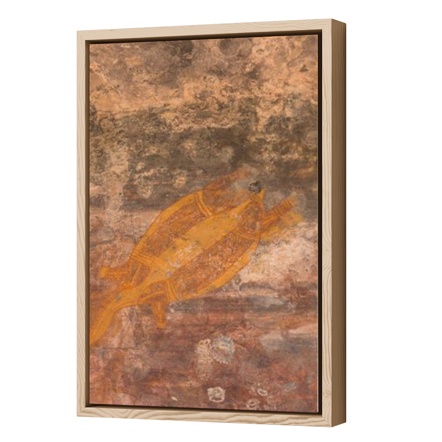 Thumbnail for Canvas - Wood Grain Floating Frame
