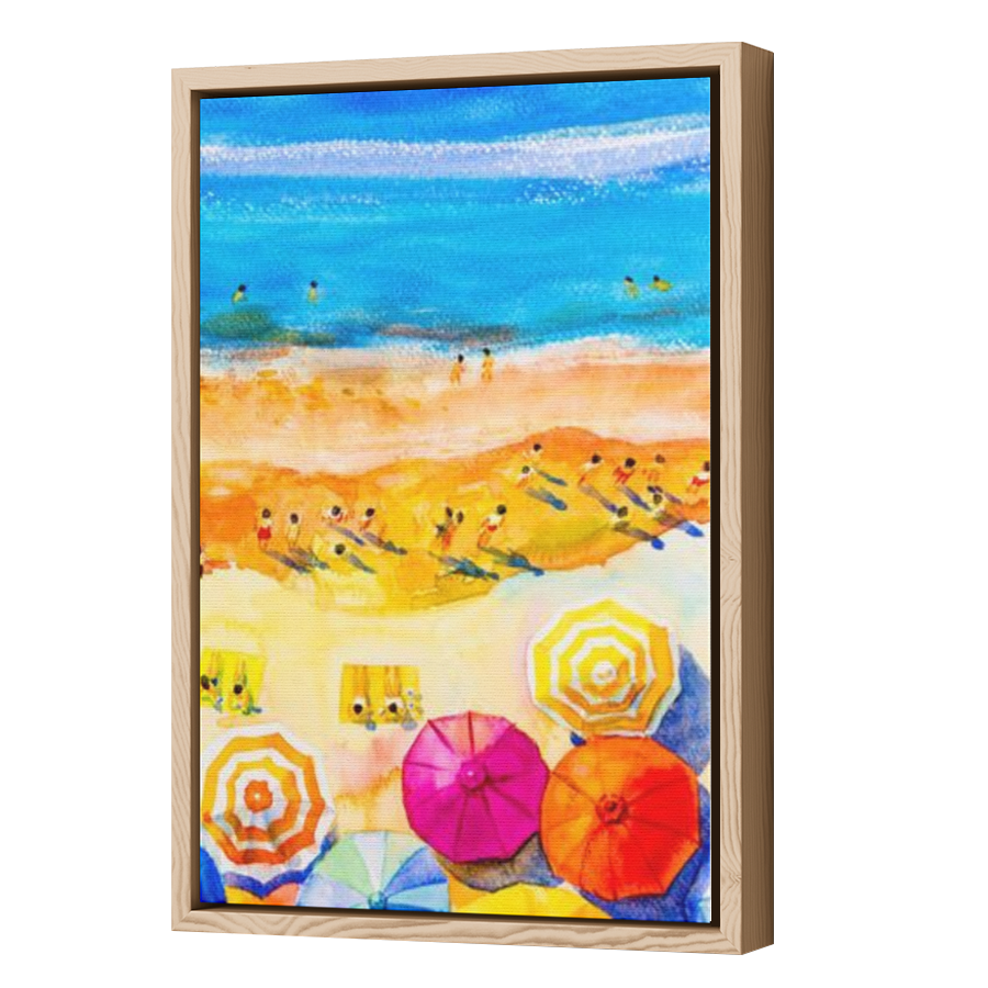 Thumbnail for Canvas - Wood Grain Floating Frame