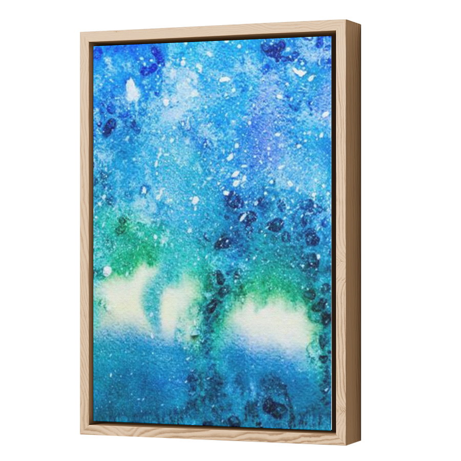 Thumbnail for Canvas - Wood Grain Floating Frame