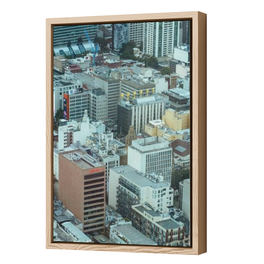 Thumbnail for Canvas - Wood Grain Floating Frame