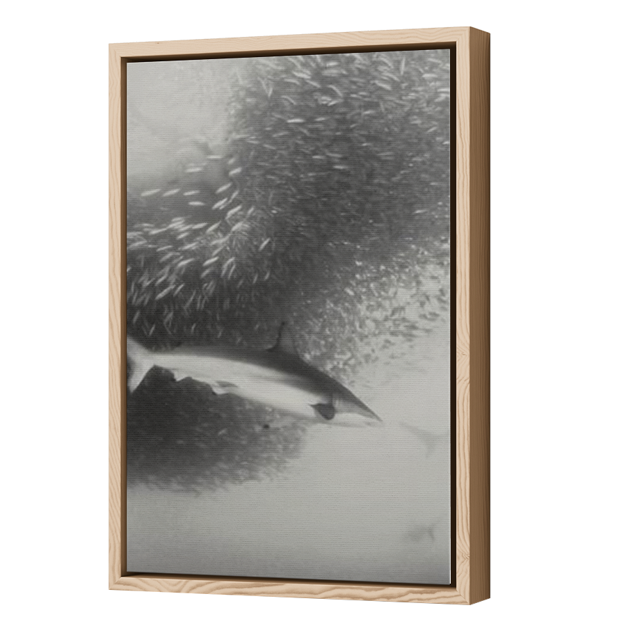 Thumbnail for Canvas - Wood Grain Floating Frame